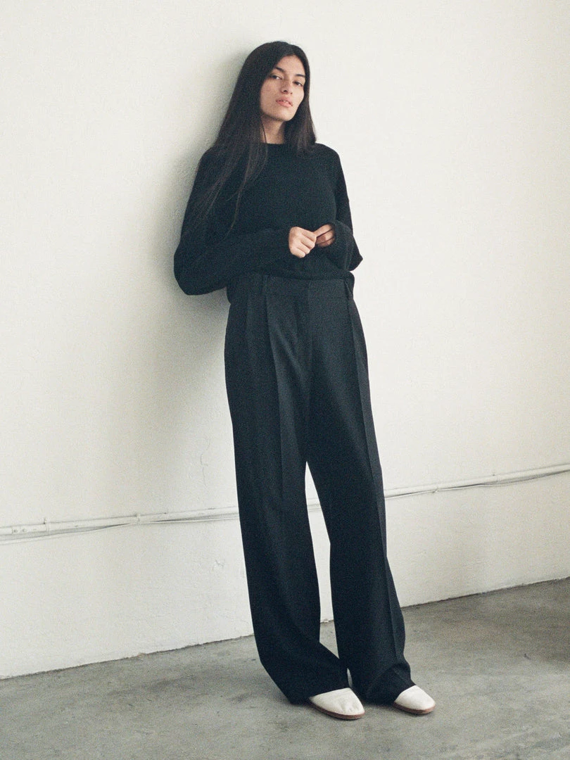 Hot Sale β¨ Frame-denim Ilona Perfect Crew Sweater -- Noir π© Women π 1 Frame-denim Ilona Perfect Crew Sweater -- Noir Women