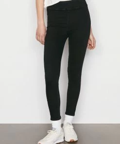 Frame-denim The Jetset Skinny Crop -- Sheen Noir Women