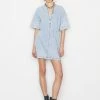 Frame-denim Kaftan Mini Dress -- Breezy