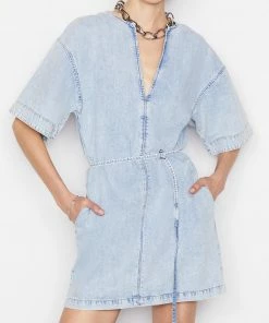 Frame-denim Kaftan Mini Dress -- Breezy