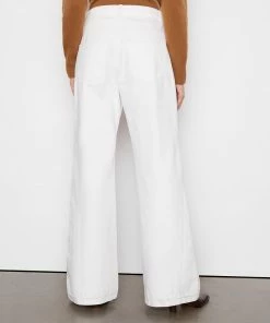 New 𧨠Frame-denim Le Baggy Palazzo -- Rumpled Blanc Grind π 9 Frame-denim Le Baggy Palazzo -- Rumpled Blanc Grind