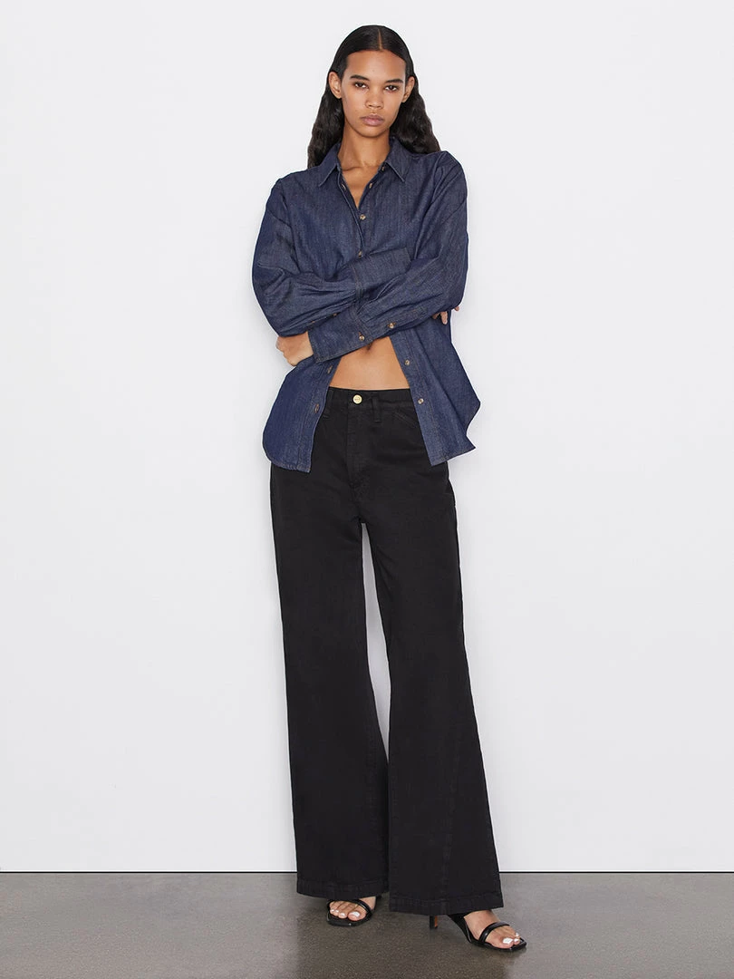 Promo π Frame-denim π© Women Le Baggy Palazzo -- Film Noir π 2 Frame-denim Women Le Baggy Palazzo -- Film Noir