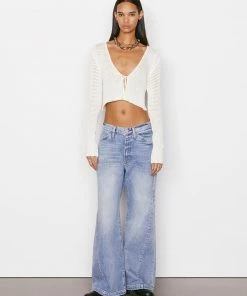 Frame-denim Women Le Baggy Palazzo -- Iceberg Flat