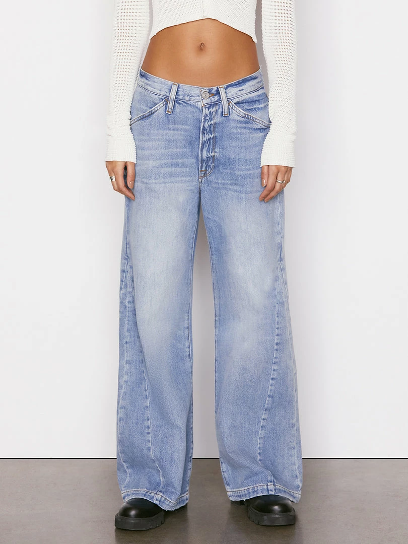 Promo π Frame-denim π© Women Le Baggy Palazzo -- Iceberg Flat π― 1 Frame-denim Women Le Baggy Palazzo -- Iceberg Flat