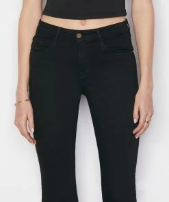Frame-denim Le Crop Mini Boot -- Film Noir
