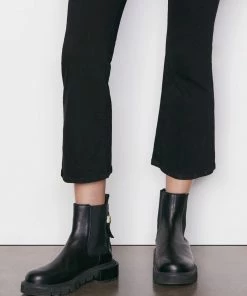 Frame-denim Le Crop Mini Boot -- Film Noir