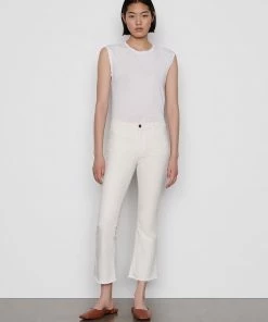 Frame-denim Women Le Crop Mini Boot Raw Fray -- Au Natural