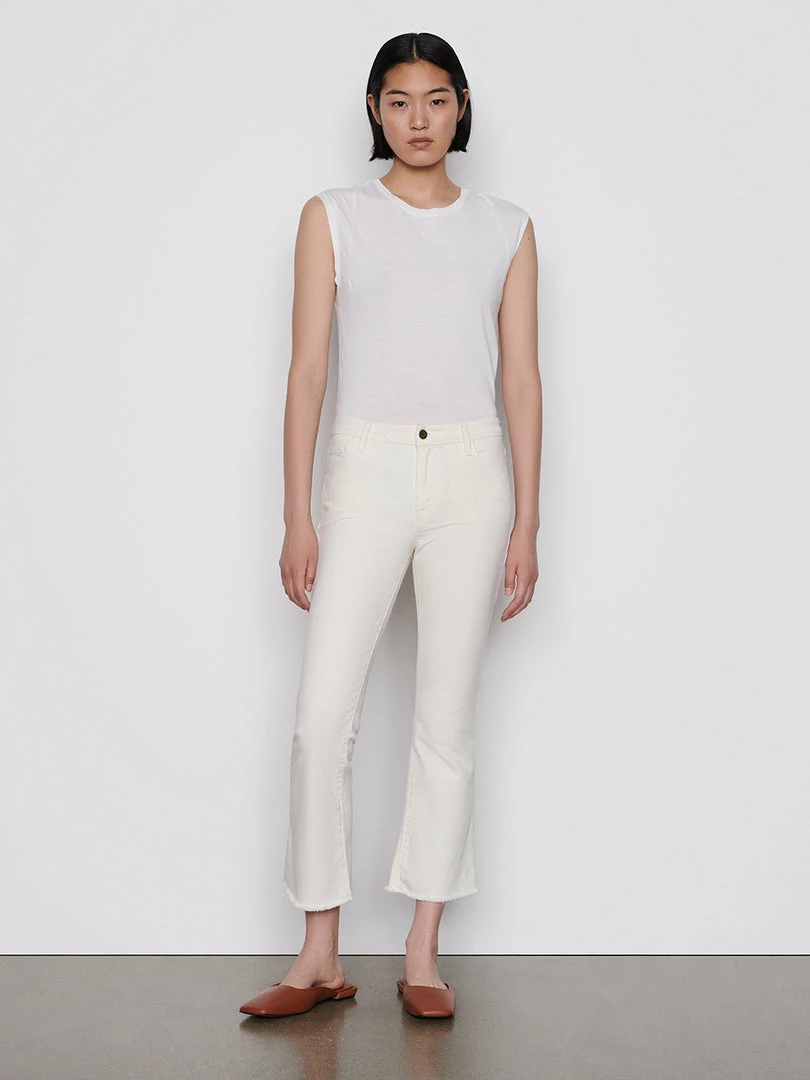 Outlet π Frame-denim π© Women Le Crop Mini Boot Raw Fray -- Au Natural β 2 Frame-denim Women Le Crop Mini Boot Raw Fray -- Au Natural