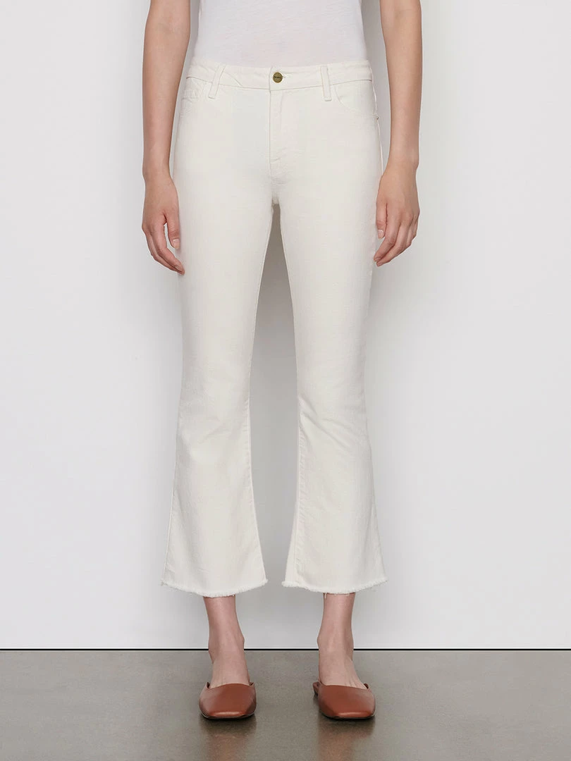 Outlet π Frame-denim π© Women Le Crop Mini Boot Raw Fray -- Au Natural β 1 Frame-denim Women Le Crop Mini Boot Raw Fray -- Au Natural