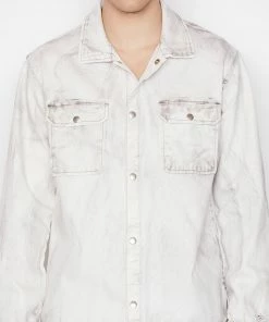 Frame-denim Men Denim Shirt -- Calverton
