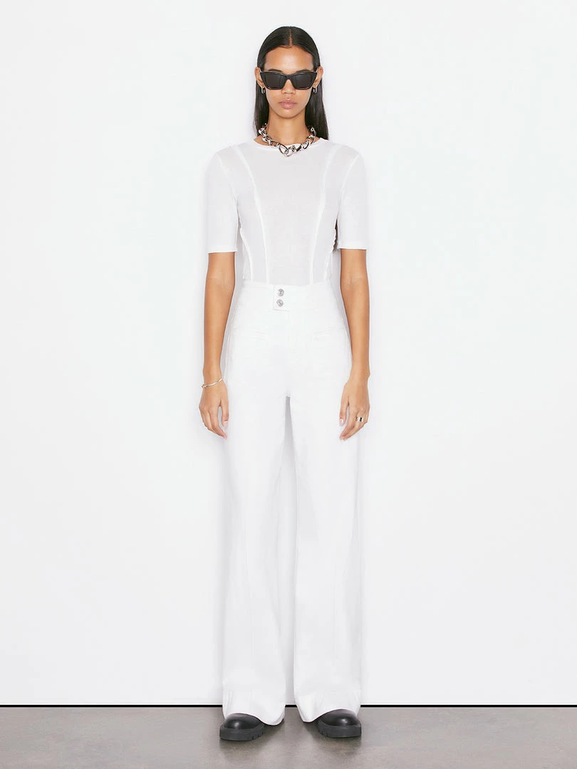 Outlet π₯° Frame-denim Le Hardy Wide Leg -- Blanc 𧨠2 Frame-denim Le Hardy Wide Leg -- Blanc