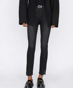 Frame-denim Women Le High Skinny -- Corvo Slit