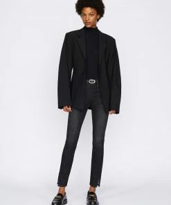 Frame-denim Women Le High Skinny -- Corvo Slit