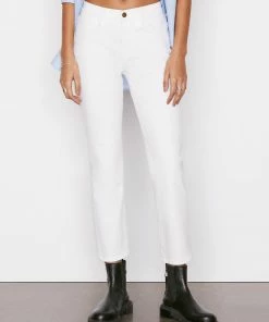 Frame-denim Le High Straight -- Blanc