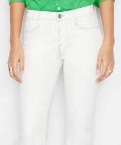 Frame-denim Le High Straight -- Chalk White Women