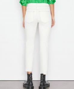 Frame-denim Le High Straight -- Chalk White Women