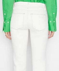 Frame-denim Le High Straight -- Chalk White Women