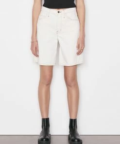 Frame-denim Women Le Italien Bermuda Short -- Blanc