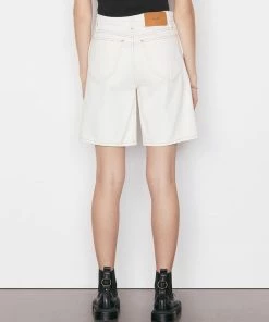 Frame-denim Women Le Italien Bermuda Short -- Blanc