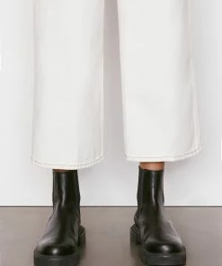 Frame-denim Le Italien Wide Crop -- Blanc