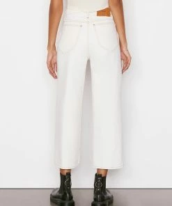 Frame-denim Le Italien Wide Crop -- Blanc