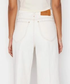 Frame-denim Le Italien Wide Crop -- Blanc