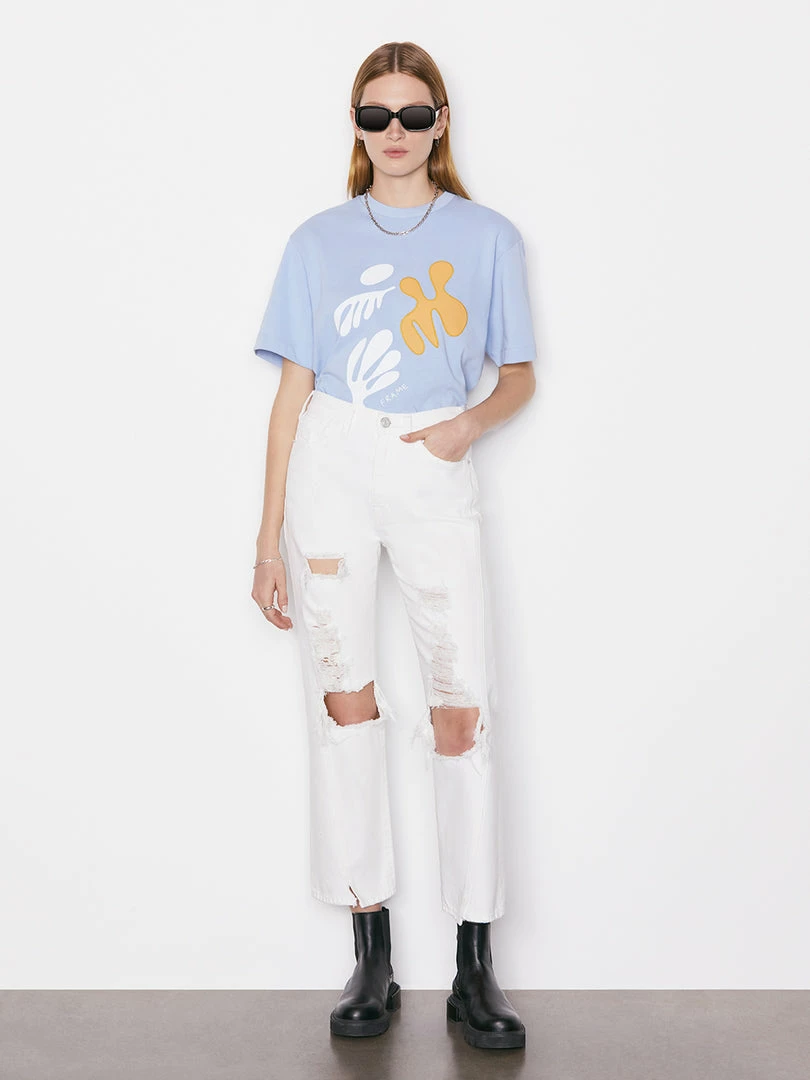 New π₯ Frame-denim π© Women Le Jane Crop Mini Slit -- Rumpled Blanc Destruct 𧨠2 Frame-denim Women Le Jane Crop Mini Slit -- Rumpled Blanc Destruct