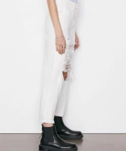 New π₯ Frame-denim π© Women Le Jane Crop Mini Slit -- Rumpled Blanc Destruct 𧨠10 Frame-denim Women Le Jane Crop Mini Slit -- Rumpled Blanc Destruct