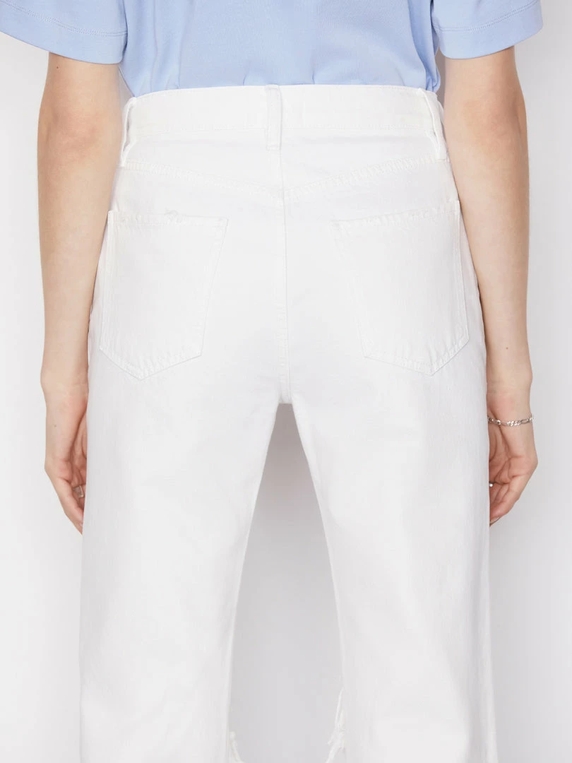 New π₯ Frame-denim π© Women Le Jane Crop Mini Slit -- Rumpled Blanc Destruct 𧨠6 Frame-denim Women Le Jane Crop Mini Slit -- Rumpled Blanc Destruct