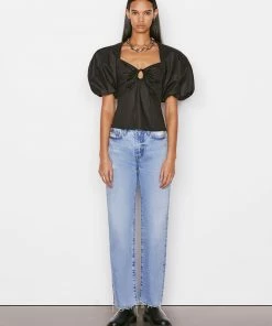 Frame-denim Women Le Jane Crop -- Baines Rips