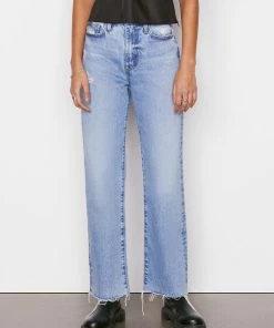 Frame-denim Women Le Jane Crop -- Baines Rips