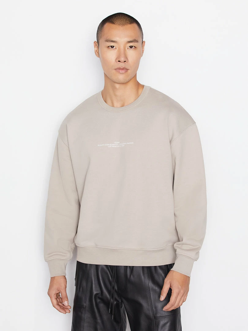 Outlet π― Frame-denim Men Oversized Sweatshirt -- Canvas Beige π 1 Frame-denim Men Oversized Sweatshirt -- Canvas Beige