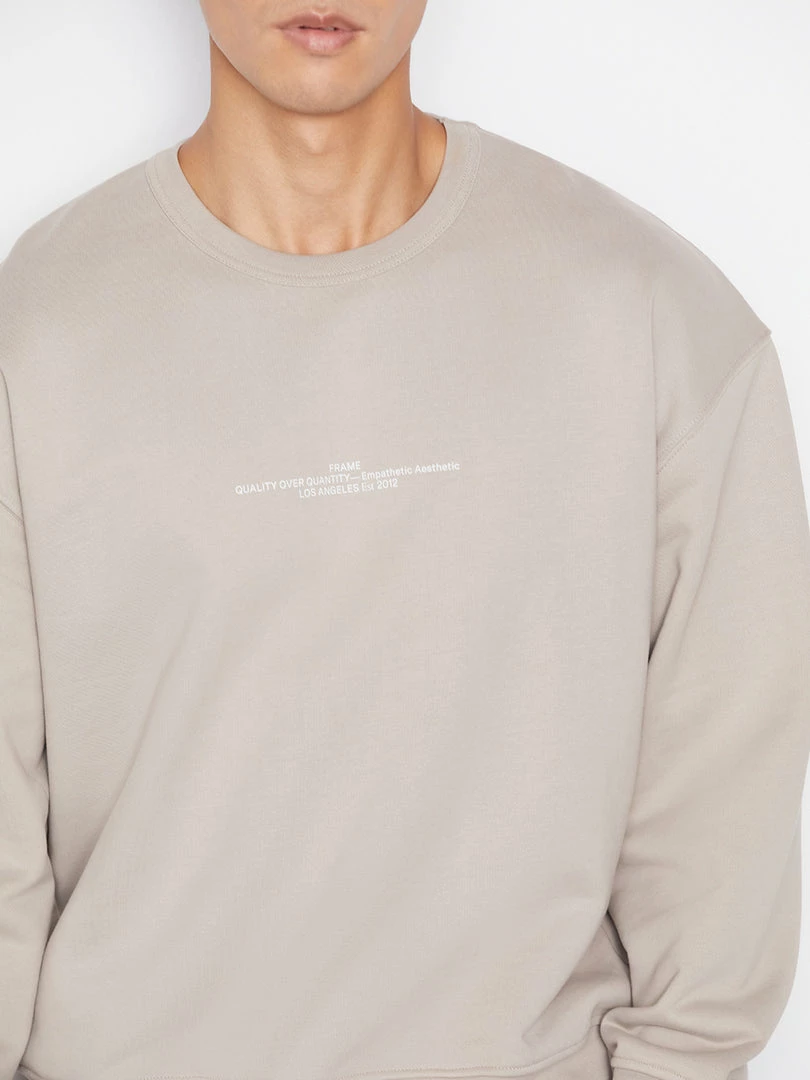 Outlet π― Frame-denim Men Oversized Sweatshirt -- Canvas Beige π 3 Frame-denim Men Oversized Sweatshirt -- Canvas Beige