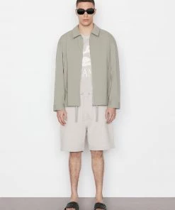 Frame-denim Sweatshort -- Grey Green Men