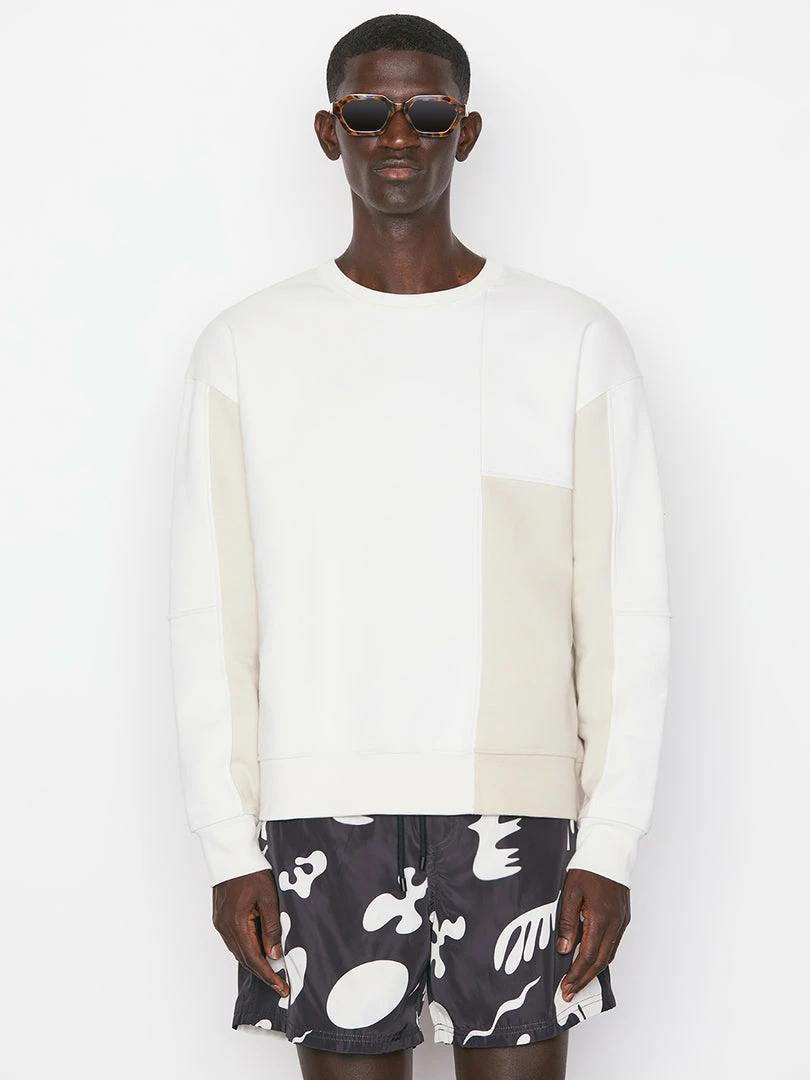 Best reviews of π Frame-denim Men Blocking Sweatshirt -- Milk Beige π 1 Frame-denim Men Blocking Sweatshirt -- Milk Beige