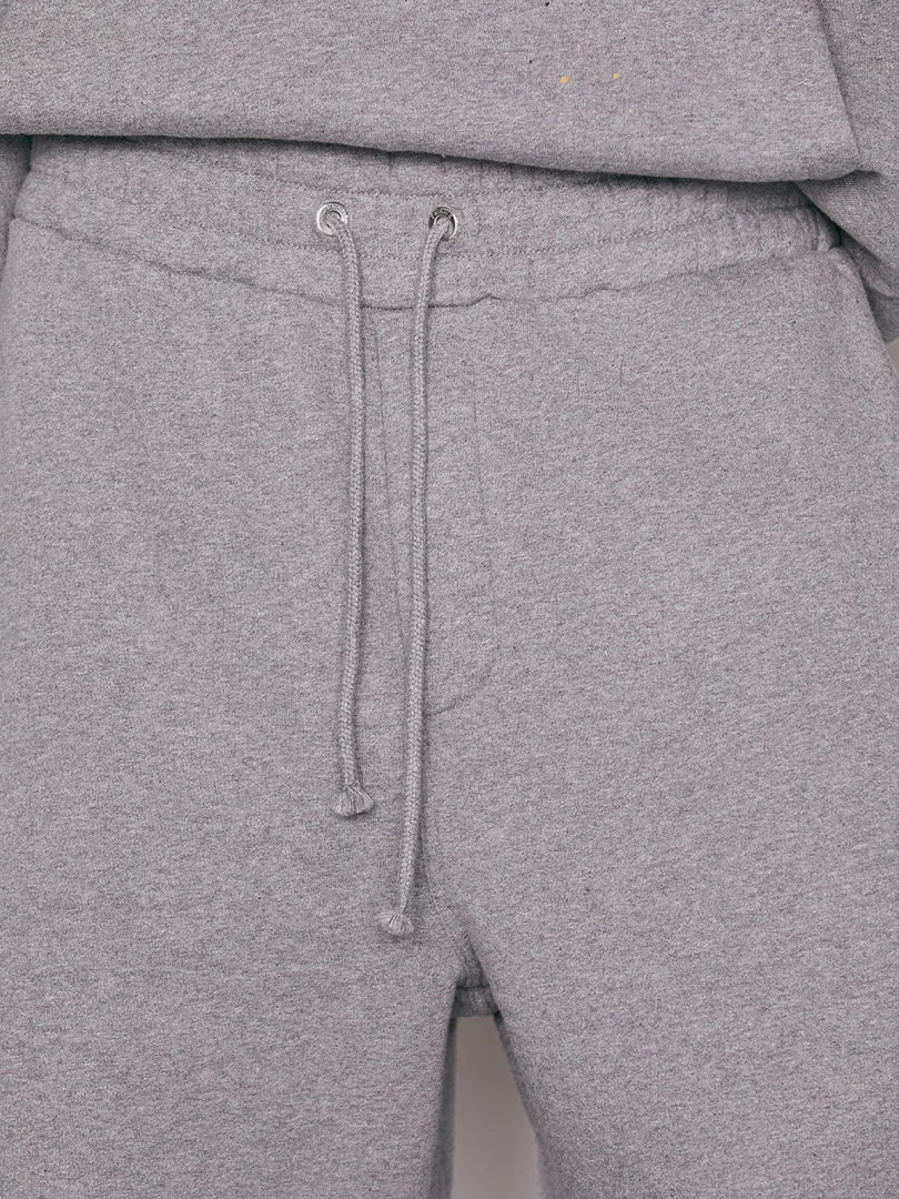 New π Frame-denim Logo Splash Paint Sweatshort -- Grey Melange π 4 Frame-denim Logo Splash Paint Sweatshort -- Grey Melange