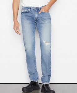 Frame-denim L'Homme Slim Degradable -- Indigo Trail Rips Men