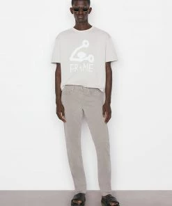 Frame-denim L'Homme Slim Stretch Twill -- Grey Green Men
