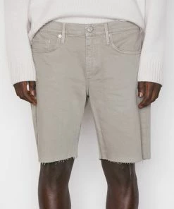 Flash Sale ✔️ Frame-denim Men L'Homme Cut Off Short -- Grey Green ⌛ 7 Frame-denim Men L'Homme Cut Off Short -- Grey Green