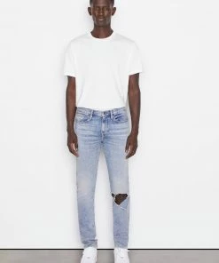 Frame-denim Men L'Homme Skinny Degradable -- Seine Destruct