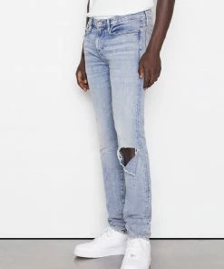 Buy π Frame-denim Men L'Homme Skinny Degradable -- Seine Destruct π 6 Frame-denim Men L'Homme Skinny Degradable -- Seine Destruct