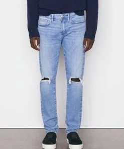 Frame-denim Men L'Homme Skinny Degradable -- Maui Destruct