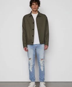 Frame-denim The Twill Club Jacket -- Khaki Green