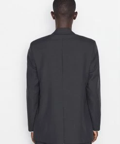 Frame-denim Italian Wool Blazer -- Shadow Grey