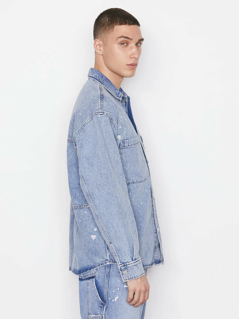Flash Sale π Frame-denim Men Oversized Denim π Shirt -- Blue Washed π― 3 Frame-denim Men Oversized Denim Shirt -- Blue Washed
