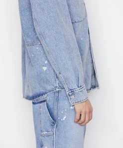 Flash Sale π Frame-denim Men Oversized Denim π Shirt -- Blue Washed π― 12 Frame-denim Men Oversized Denim Shirt -- Blue Washed