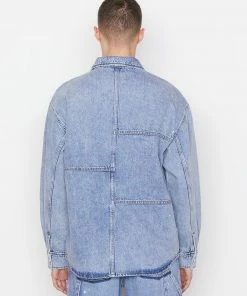 Flash Sale π Frame-denim Men Oversized Denim π Shirt -- Blue Washed π― 16 Frame-denim Men Oversized Denim Shirt -- Blue Washed