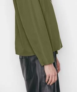 Frame-denim Summer Blouson Jacket -- Rifle Green