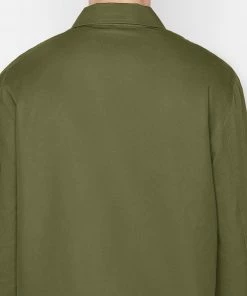 Frame-denim Summer Blouson Jacket -- Rifle Green