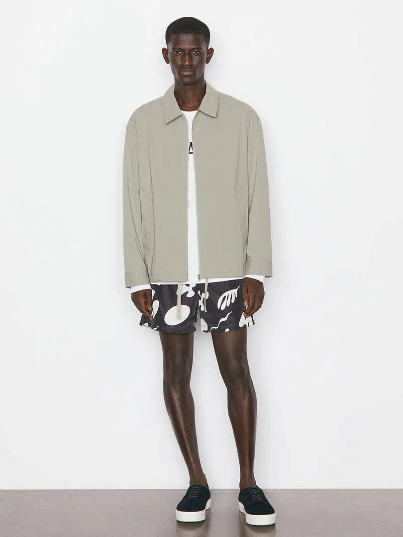 Cheap βοΈ Frame-denim Poplin Coach Jacket -- Grey Green Men π 2 Frame-denim Poplin Coach Jacket -- Grey Green Men